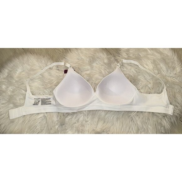 Warners WR1269 Cloud 9 Wire Free Contour Bra Lightly Lined Womens 34B White New - Picture 5 of 6